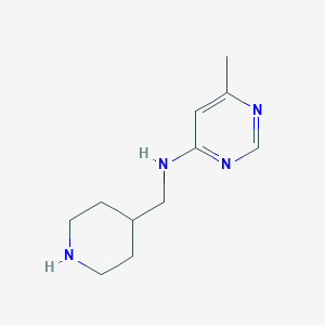 molecular formula C11H18N4 B8658652 4-[(6-Methyl-pyrimidin-4-ylamino)-methyl]-piperidine 