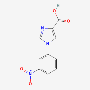molecular formula C10H7N3O4 B8658659 1-(3-Nitrophenyl)-1H-imidazole-4-carboxylic acid 