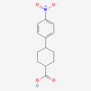 molecular formula C13H15NO4 B8658665 trans-4-(4-Nitrophenyl)cyclohexanecarboxylic acid 