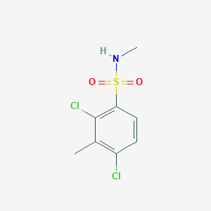 molecular formula C8H9Cl2NO2S B8658726 N-methyl-2,4-dichloro-3-methylbenzenesulphonamide 