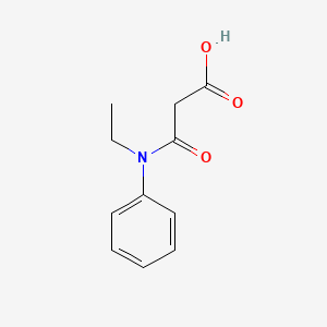 molecular formula C11H13NO3 B8658729 3-(Ethyl(phenyl)amino)-3-oxo-propanoic acid 