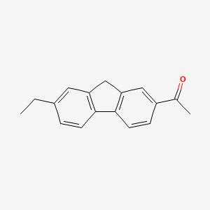 molecular formula C17H16O B8658790 1-(7-Ethyl-9H-fluoren-2-YL)ethanone CAS No. 42946-56-5