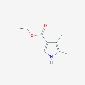 molecular formula C9H13NO2 B8658798 4,5-Dimethyl-1H-pyrrole-3-carboxylic acid ethyl ester CAS No. 2199-53-3