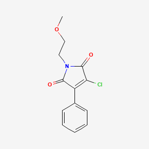 molecular formula C13H12ClNO3 B8658800 3-Chloro-1-(2-methoxyethyl)-4-phenyl-1H-pyrrole-2,5-dione CAS No. 828932-24-7