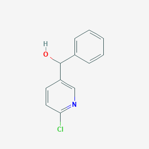 molecular formula C12H10ClNO B8658818 (6-Chloropyridin-3-yl)(phenyl)methanol 