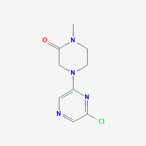 molecular formula C9H11ClN4O B8658833 6-Chloro-2-(4-methyl-3-oxo-1-piperazinyl)-pyrazine 