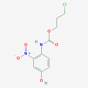 molecular formula C10H11ClN2O5 B8658851 3-Chloropropyl (4-hydroxy-2-nitrophenyl)carbamate CAS No. 92952-83-5