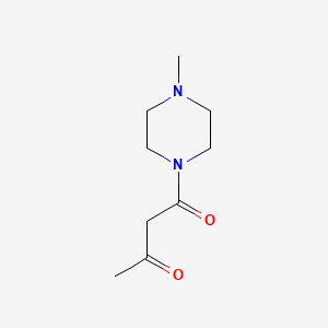 molecular formula C9H16N2O2 B8658873 1-(4-Methylpiperazin-1-yl)butane-1,3-dione 
