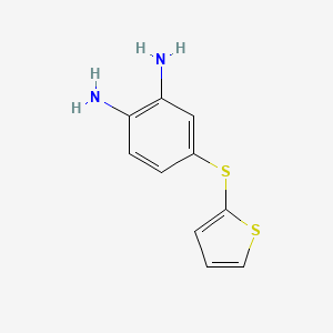 molecular formula C10H10N2S2 B8658899 4-[(Thiophen-2-yl)sulfanyl]benzene-1,2-diamine CAS No. 55564-38-0