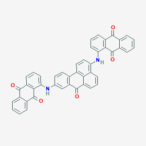 B086589 9,10-Anthracenedione, 1,1'-((7-oxo-7H-benz(de)anthracene-3,9-diyl)diimino)bis- CAS No. 129-22-6