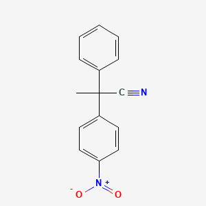molecular formula C15H12N2O2 B8658912 2-(4-Nitrophenyl)-2-phenylpropanenitrile CAS No. 22156-51-0