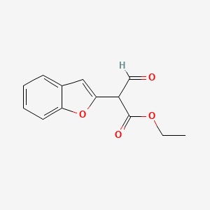 molecular formula C13H12O4 B8658924 Ethyl 3-benzofuran-2-yl-3-oxopropionate 