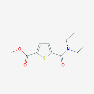 molecular formula C11H15NO3S B8658945 Methyl 5-(diethylcarbamoyl)thiophene-2-carboxylate CAS No. 921210-99-3