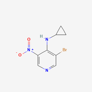 (3-Bromo-5-nitro-pyridin-4-yl)-cyclopropyl-amine