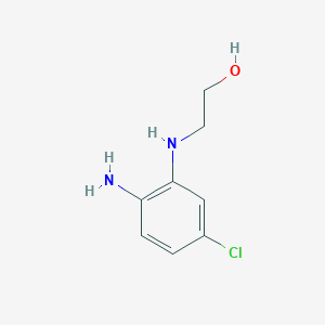 molecular formula C8H11ClN2O B8658963 2-[(2-Amino-5-chlorophenyl)-amino]ethanol 