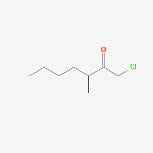 molecular formula C8H15ClO B8658984 1-Chloro-3-methylheptan-2-one 