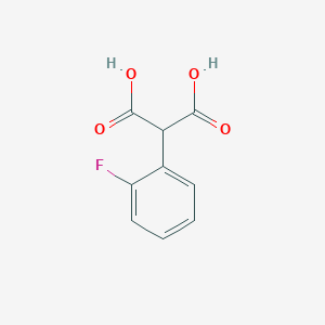 molecular formula C9H7FO4 B8659014 2-(2-Fluorophenyl)propanedioic acid 