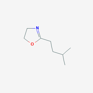 molecular formula C8H15NO B8659017 2-(3-Methylbutyl)-4,5-dihydro-1,3-oxazole CAS No. 102771-95-9