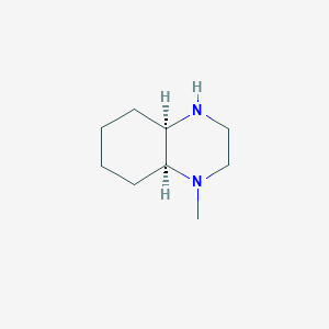 molecular formula C9H18N2 B8659036 (4Ar,8as)-1-methyldecahydroquinoxaline CAS No. 5467-39-0