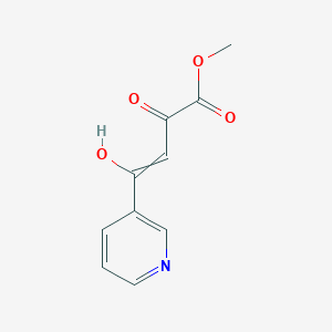molecular formula C10H9NO4 B8659089 Methyl 4-hydroxy-2-oxo-4-pyridin-3-ylbut-3-enoate CAS No. 623158-57-6