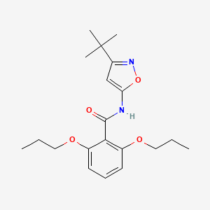 molecular formula C20H28N2O4 B8659143 N-(3-tert-Butyl-1,2-oxazol-5-yl)-2,6-dipropoxybenzamide CAS No. 82558-51-8