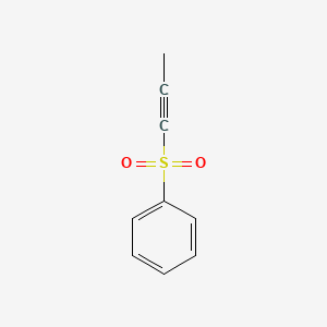 molecular formula C9H8O2S B8659158 Phenyl prop-1-ynyl sulphone CAS No. 2525-41-9