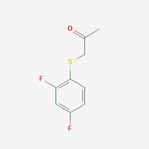 molecular formula C9H8F2OS B8659167 1-(2,4-Difluorophenylthio)propan-2-one 