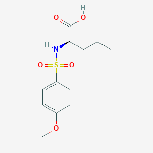 (2R)-2-{[(4-methoxyphenyl)sulfonyl]amino}-4-methylpentanoic acid