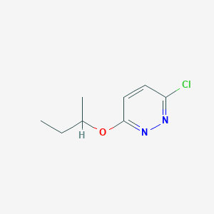 molecular formula C8H11ClN2O B8659190 3-(2-Butoxy)-6-chloropyridazine 