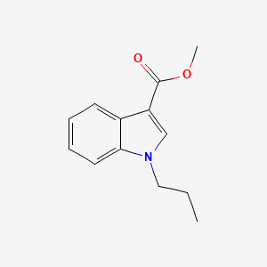 molecular formula C13H15NO2 B8659195 1-Propylindole-3-carboxylic acid methyl ester CAS No. 858515-83-0