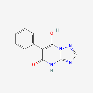 molecular formula C11H8N4O2 B8659214 7-hydroxy-6-phenyl-1H-[1,2,4]triazolo[1,5-a]pyrimidin-5-one 