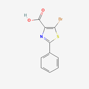 molecular formula C10H6BrNO2S B8659265 5-Bromo-2-phenyl-thiazole-4-carboxylic acid CAS No. 21160-52-1