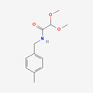 2,2-Dimethoxy-N-[(4-methylphenyl)methyl]acetamide