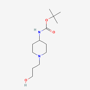 Tert-butyl 1-(3-hydroxypropyl)piperidin-4-ylcarbamate