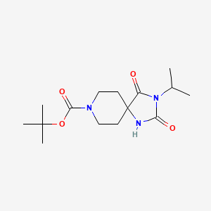 tert-Butyl 2,4-dioxo-3-(1-methylethyl)-1,3,8-triaza-8-spiro[4.5]decanecarboxylate
