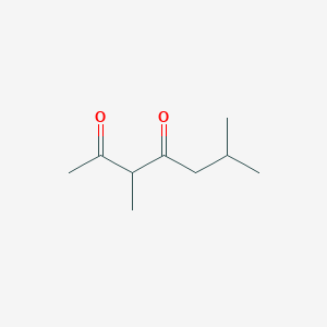 molecular formula C9H16O2 B8659327 3,6-Dimethyl-2,4-heptanedione 
