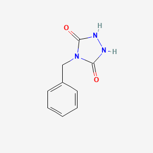 molecular formula C9H9N3O2 B8659390 4-Benzyl-1,2,4-triazolidine-3,5-dione 