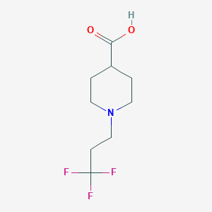 molecular formula C9H14F3NO2 B8659432 1-(3,3,3-Trifluoropropyl)piperidine-4-carboxylic acid 