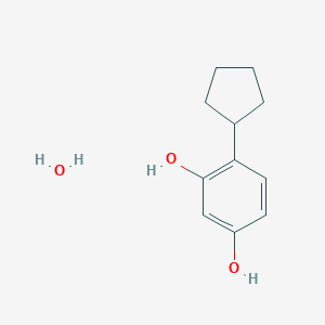 molecular formula C11H16O3 B8659495 4-Cyclopentylresorcinol monohydrate CAS No. 797750-52-8