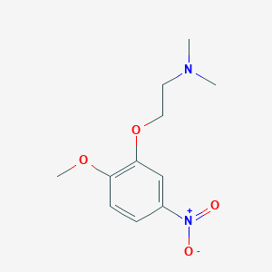molecular formula C11H16N2O4 B8659499 2-(2-Dimethylaminoethoxy)-4-nitroanisole CAS No. 170229-67-1
