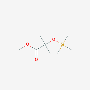 molecular formula C8H18O3Si B8659536 Methyl 2-methyl-2-[(trimethylsilyl)oxy]propanoate CAS No. 162012-24-0