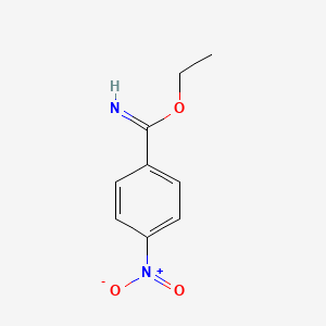 molecular formula C9H10N2O3 B8659555 Ethyl 4-nitrobenzenecarboximidate CAS No. 831-68-5