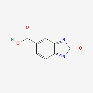 molecular formula C8H4N2O3 B8659561 Benzimidazol-2-one-5-carboxylic acid 