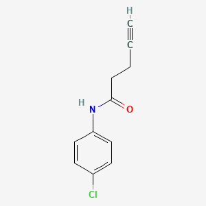 molecular formula C11H10ClNO B8659707 N-(4-chlorophenyl)pent-4-ynamide 