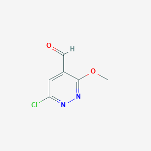 molecular formula C6H5ClN2O2 B8659823 6-Chloro-3-methoxypyridazine-4-carbaldehyde 