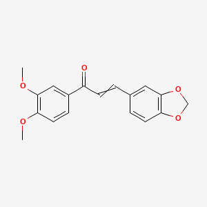 molecular formula C18H16O5 B8659834 3',4'-Dimethoxy-3,4-methylenedioxychalcone 