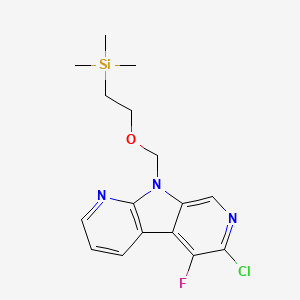 2-[(4-chloro-3-fluoro-5,8,10-triazatricyclo[7.4.0.02,7]trideca-1(9),2,4,6,10,12-hexaen-8-yl)methoxy]ethyl-trimethylsilane