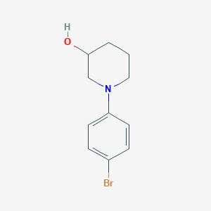 molecular formula C11H14BrNO B8659861 1-(4-Bromophenyl) piperidin-3-ol 