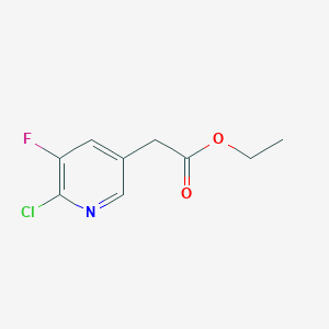 Ethyl (6-chloro-5-fluoropyridin-3-YL)acetate