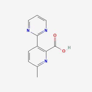 molecular formula C11H9N3O2 B8660061 6-Methyl-3-(pyrimidin-2-yl)picolinic acid 